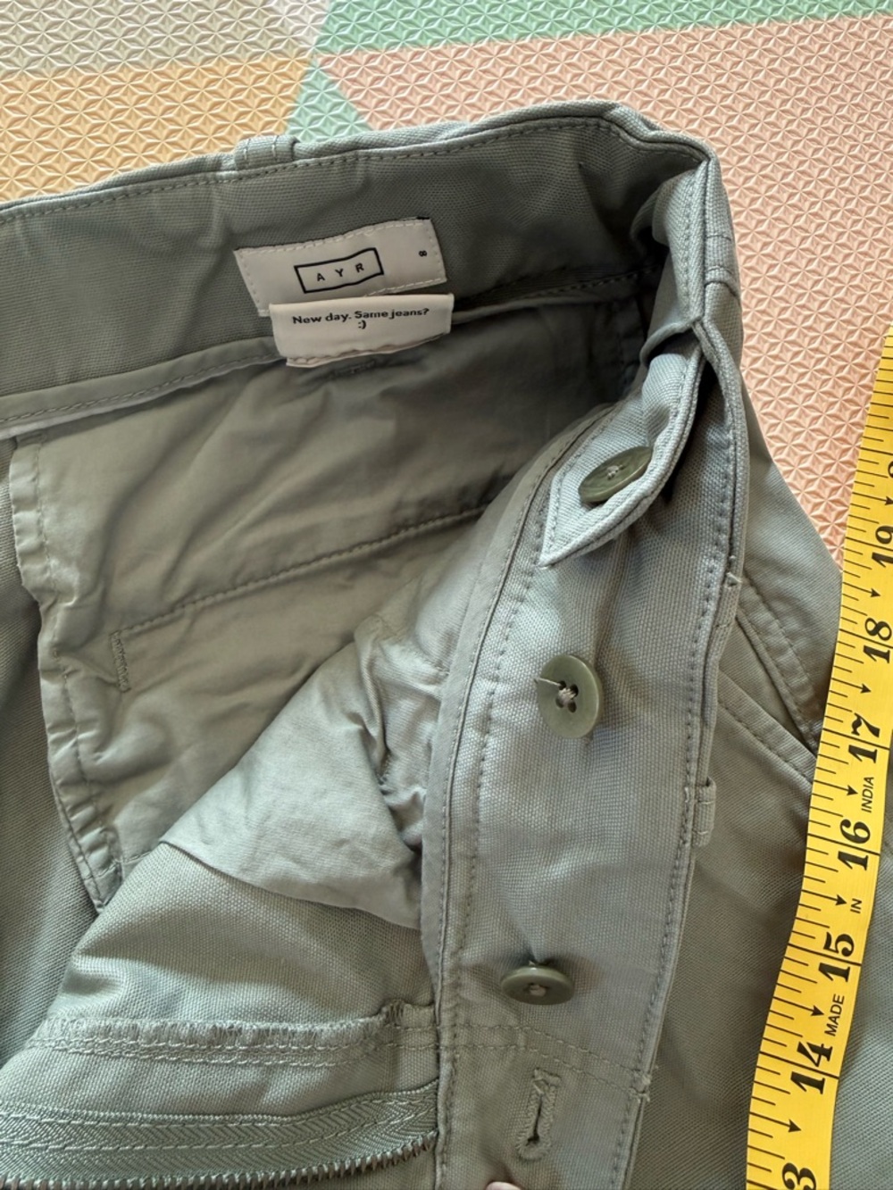 AYR The Bam Baby Barrel Cotton Cropped Ankle Pants Size 8 - Picture 6 of 11
